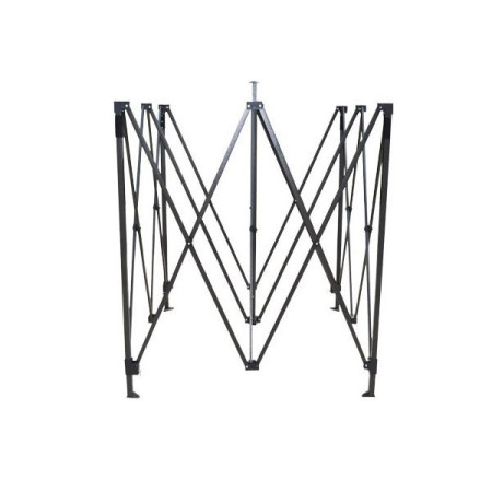 Cadru metalic pentru cort, Pliabil, Tip Pavilion, Instalare usoara, 3 x 3 m, Negru