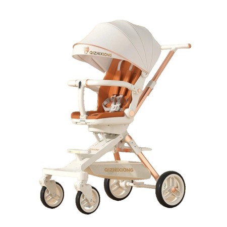 Cărucior Sport Urban360 3in1, Reversibil, Pliabil, Tavă de Masă, Poziție de Somn, Roti Pivotante 360°, Copertină UV, Alb, 6-36 Luni