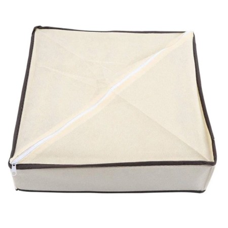 Cutie Depozitare Lenjerie, 7 Compartimente, Pânză Oxford, 32x32x10 cm, Sertare/Dulap, Bej