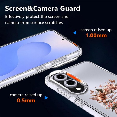 Husa pentru Samsung Galaxy S25 Edge, magnetica compatibila MagSafe, You are Enough, protectie completa anti soc