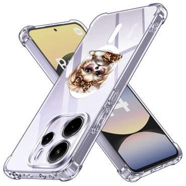 Husa Antisoc pentru Xiaomi Redmi Note 14 4G (Standard) - AirBag Magsafe, Colțuri Ranforsate - Dog Bow