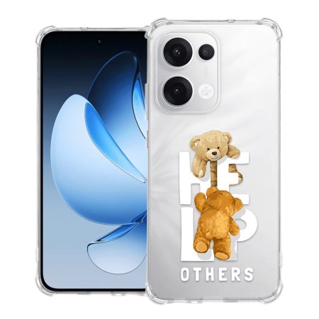 Husa Antisoc pentru Oppo Reno13, AirBag PRO, Clear, Help Others