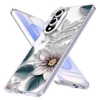 Husa pentru Samsung Galaxy S25 Edge, Atasare Magnetica, MagSafe, 3D Flower Medley 16