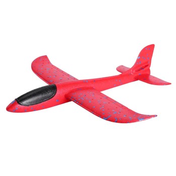 Avion planor zburător pentru copii, din polistiren, 47 cm, Rosu