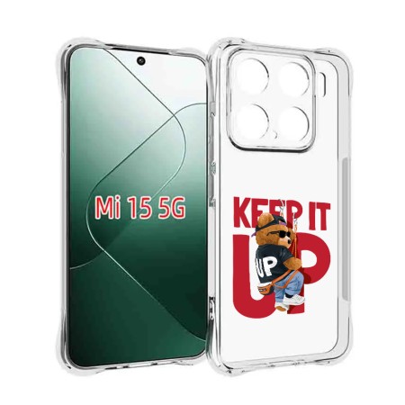 Husa Antisoc pentru Xiaomi 15 - AirBag TPU, Keep it Up - Transparent