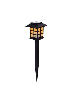 Lampă Solară LED pentru Grădină, Tip Felinar, Iluminare Decorativă, Roșu, IP65, 380 mm