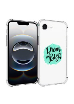 Husa Antisoc pentru iPhone 16e, AirBag PRO, Clear, Dream Big