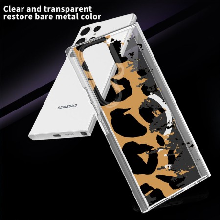 Husa pentru Samsung Galaxy S25 Ultra, Atasare Magnetica, MagSafe, Pattern Skin 07, Clear
