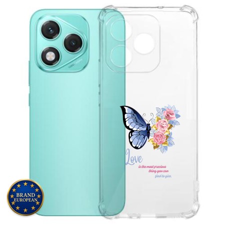 Husa Antisoc pentru Honor 400 Lite - AirBag TPU, Colțuri Ranforsate- Butterfly Albastru 