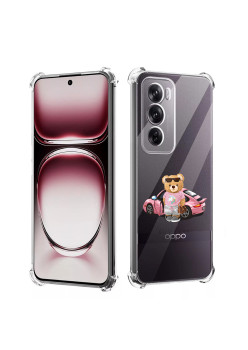 Husa Antisoc pentru Oppo Reno12 Pro, AirBag PRO, Clear, Girl Power