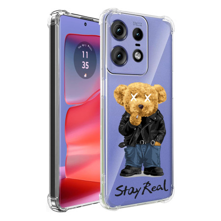 Husa Antisoc pentru Motorola Edge 50 Pro - Protectie TPU AirBag Transparenta Stay Real