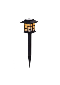 Lampă Solară LED Tip Felinar, Iluminare Alb Rece, Design Modern, Rezistentă la Intemperii, 38 cm