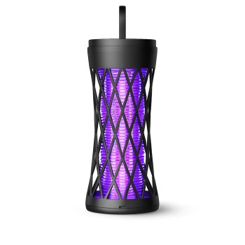 Lampa Anti-Insecte cu Lumină UV, Încărcare USB 5V/1A, Silentioasă, Acoperire 31-40 m², Negru