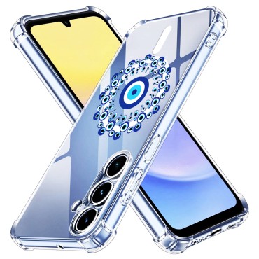 Husa Antisoc pentru Samsung Galaxy A16 - AirBag Magsafe, 4 Colțuri Ranforsate - Evil Eye