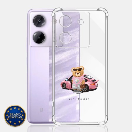 Husa Antisoc pentru Xiaomi Poco M7 Pro 5G - AirBag TPU, Colțuri Ranforsate - Girl Power