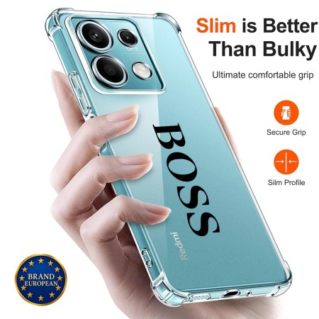Husa Antisoc pentru Xiaomi Redmi Note 14S - AirBag TPU, Colțuri Ranforsate - Boss 