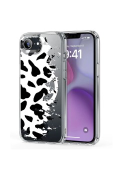 Husa pentru iPhone 16e, Atasare Magnetica, MagSafe, Pattern Skin 12, Clear