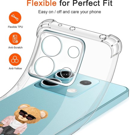 Husa Antisoc pentru Xiaomi Redmi Note 14S - AirBag TPU, Colțuri Ranforsate - Working Girl