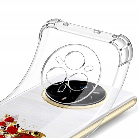 Husa Antisoc pentru Realme 14 Pro+ AirBag TPU, Colțuri Ranforsate- Butterfly Rosu 