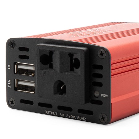 Convertor Tensiune Auto 12V la 230V, 150W Putere Nominala / 300W Varf, 2 x USB 5V, Priza Universala