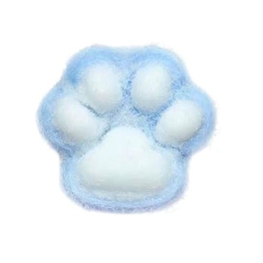 Jucărie Antistres Squishy cu Revenire Lenta, Model Labuță de Pisică, 12,5 cm x 10,5 cm, 220g, Albastru