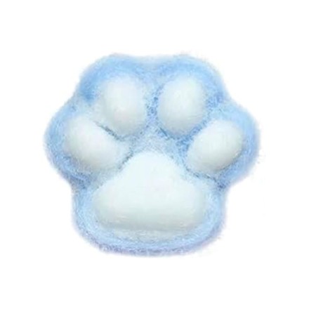 Jucărie Antistres Squishy cu Revenire Lenta, Model Labuță de Pisică, 12,5 cm x 10,5 cm, 220g, Albastru