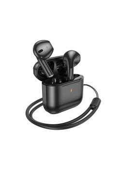 Casti Adio Bluetooth BW53, Compatibile cu IOS & Android, Master Slave, Cu Snur, Negru