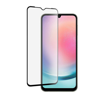 Folie de sticla compatibila Samsung Galaxy A24, Case Friendly, Lipire Completa, 9H, Transparent