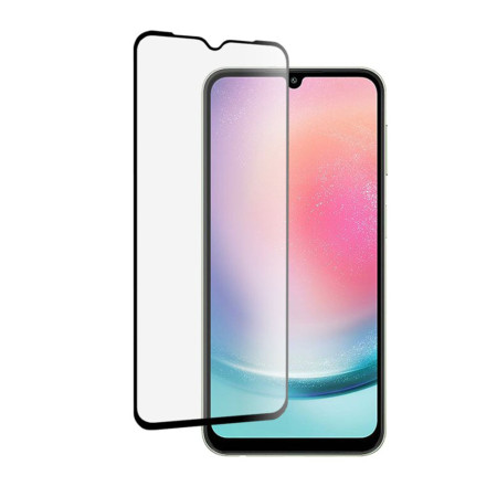 Folie de sticla compatibila Samsung Galaxy A24, Case Friendly, Lipire Completa, 9H, Transparent