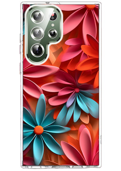 Husa pentru Samsung Galaxy S25 Ultra, Atasare Magnetica, MagSafe, 3D Flower Medley 1