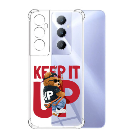 Husa Antisoc pentru Realme C65, AirBag PRO, Protectie Completa, Design Transparent, Keep it Up