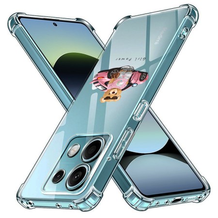 Husa Antisoc pentru Xiaomi Redmi Note 14S - AirBag TPU, Colțuri Ranforsate - Girl Power