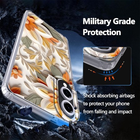 Husa pentru Samsung Galaxy S25 Edge, Atasare Magnetica, 3D Flower Medley 3
