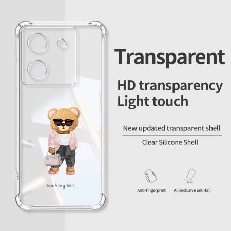 Husa Antisoc pentru Xiaomi Poco M7 Pro 5G - AirBag TPU, Colțuri Ranforsate - Working Girl