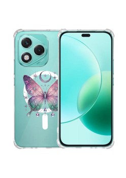 Husa Antisoc pentru Honor 400 Lite - AirBag Magsafe, 4 Colțuri Ranforsate, C24 - Butterflies