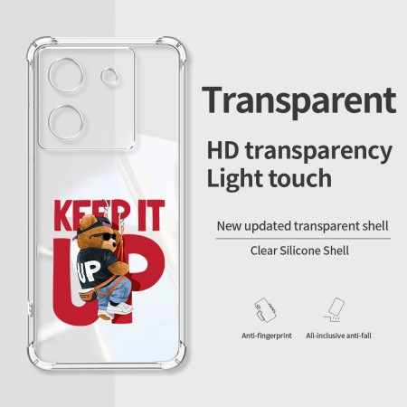Husa Antisoc pentru Xiaomi Poco M7 Pro 5G - AirBag TPU, Colțuri Ranforsate - Keep It UP