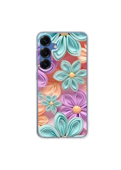 Husa pentru Samsung Galaxy S25, Atasare Magnetica, MagSafe, 3D Flower Medley 2