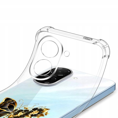 Husa Antisoc pentru Xiaomi Redmi A5 4G - AirBag TPU, Colțuri Ranforsate- Butterfly Auriu 