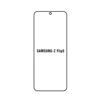 Folie Silicon Samsung Galaxy Z Flip 5, Flexibila, Regenerabila, Auto Repair, Full Glue, Hydrogel, Transparenta