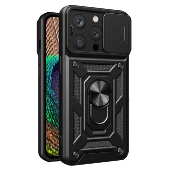 Husa telefon compatibila Apple iPhone 15 Pro Max, CamShield Privacy, Tech-H, Negru