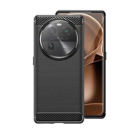 Husa Carbon Oppo Find X6 Pro, Protect Anti-Soc, Negru