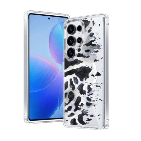 Husa pentru Samsung Galaxy S23 Ultra, Atasare Magnetica, MagSafe, Pattern Skin 50, Clear