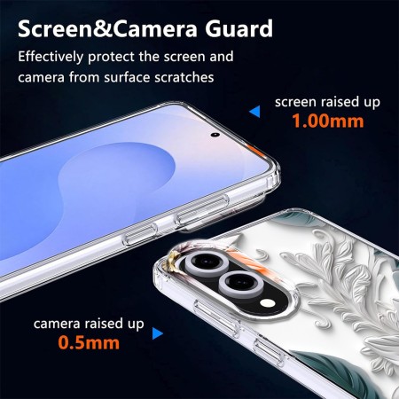 Husa pentru Samsung Galaxy S25 Edge, Atasare Magnetica, MagSafe, 3D Flower Medley 16