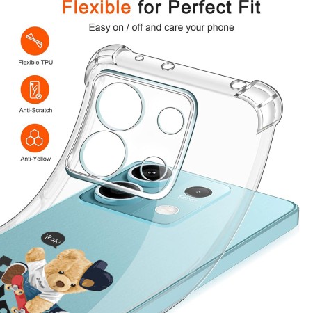 Husa Antisoc pentru Xiaomi Redmi Note 14S  - AirBag TPU, Colțuri Ranforsate - Risk Taker 