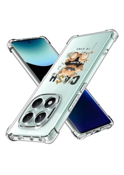 Husa Antisoc pentru Xiaomi Redmi Note 14 Pro 4G / Poco F7, AirBag PRO, Clear, Cash is king  