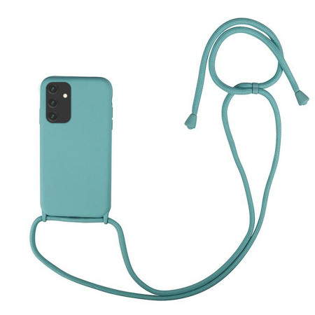 Husa compatibila cu Samsung Galaxy A13 5G, Strap, Cu Snur prindere gat regrabil, Camera Protect, Antishock, Mint Green