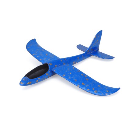 Avion Planor Polistiren 47 cm, Albastru – Jucarie Outdoor pentru Copii