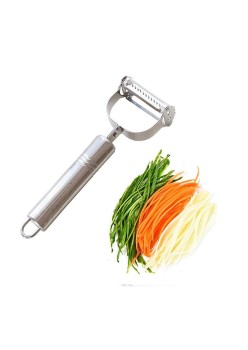 Set 3 Ustensile pentru Curățat, Decojit și Feliat Legume & Fructe, Lame din Oțel Inoxidabil, Mânere Ergonomice