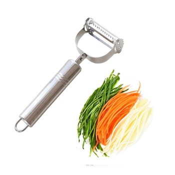 Set 3 Ustensile pentru Curățat, Decojit și Feliat Legume & Fructe, Lame din Oțel Inoxidabil, Mânere Ergonomice