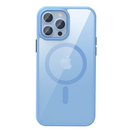 Husa Magsafe compatibila Apple iPhone 15 Pro Max, Inductie Magnetica, Profesionala, Blue